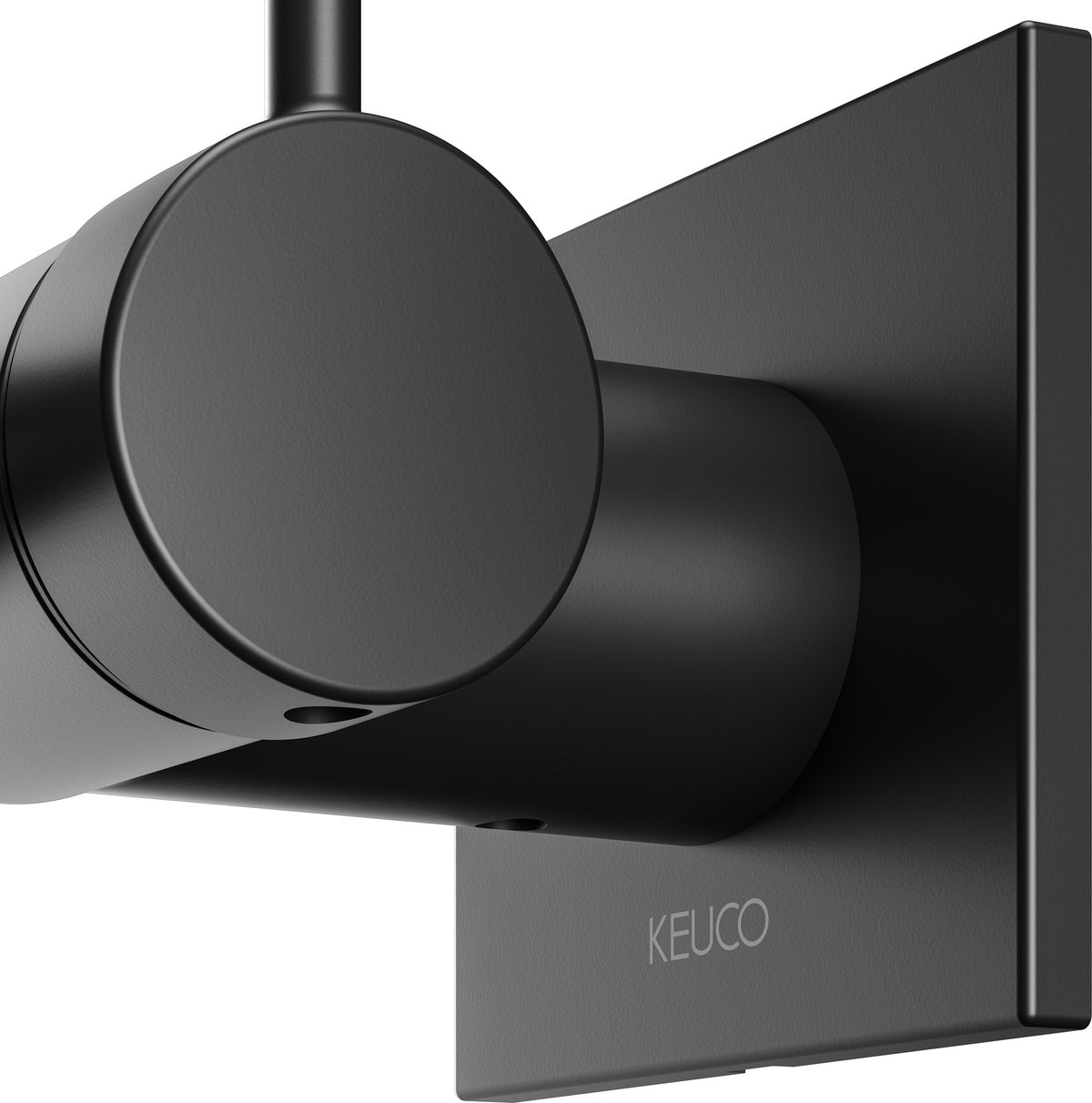 KEUCO IXMO Pure Einhebel-Waschtischmischer Unterputz, eckig, Ausladung 165 mm, schwarz matt