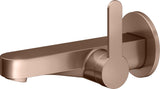 KEUCO IXMO Einhebel-Waschtischmischer Unterputz Wandmontage 187 mm Messing gebürstet