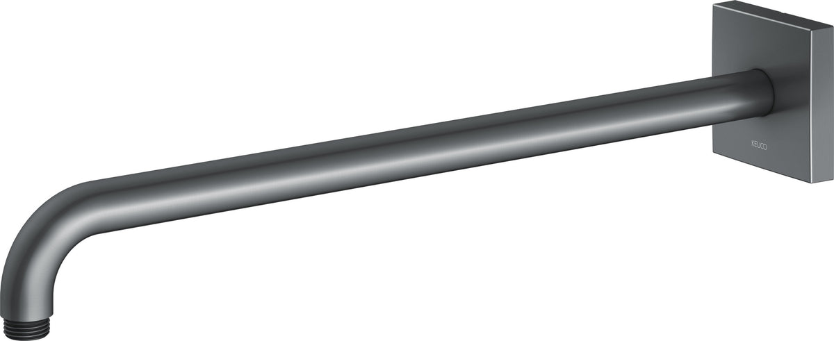 KEUCO Brausearm Edition 300, Wandanschluss, 300 mm, verchromt – Eckige Form, Metall