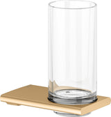 KEUCO Edition 400 Glashalter mit Echtkristall-Glas, verchromt – Wandmontage, softcube Design