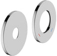 KEUCO Rosetten-Set Plan blue 53916 85 mm rund Aluminium-finish