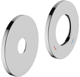 KEUCO Rosetten-Set Plan blue 53916 85 mm rund Aluminium-finish