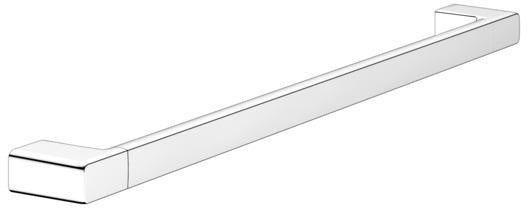 KEUCO Collection Moll Badetuchhalter 600 mm verchromt – Wandmontage, eckiges Design