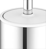 KEUCO Collection Moll Toilettenbürstengarnitur Wand verchromt/weiß – Wandmontage mit Deckel