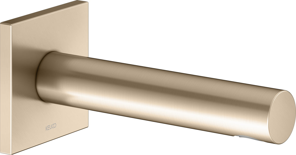 KEUCO IXMO Wanneneinlauf eckig 180 mm Bronze gebürstet – Unterputz-Auslauf für DN15