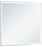 silber-eloxiert/verspiegelt / 650 mm / 650 mm
