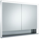 KEUCO Royal Lumos Spiegelschrank 1050 mm mit Beleuchtung und Ablagefach, silber-eloxiert