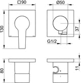 KEUCO Edition 11 Einhebelmischer Unterputz verchromt – Fertigmontageset für Grundkörper 59951000070