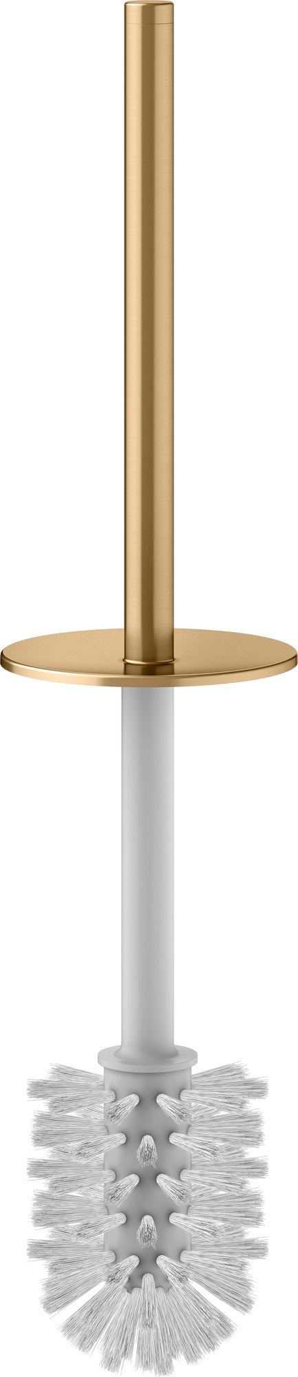 KEUCO Ersatz-Toilettenbürste zu 12764 – Griff & Deckel, Messing gebürstet/anthrazit