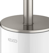 KEUCO Edition 400 Toilettenbürstengarnitur mit Echtkristalleinsatz, Nickel gebürstet