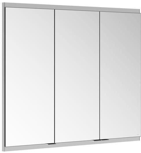 KEUCO Royal Modular 2.0 Spiegelschrank 900 mm, unbeleuchtet, Wandeinbau, 3 Türen, silber-eloxiert