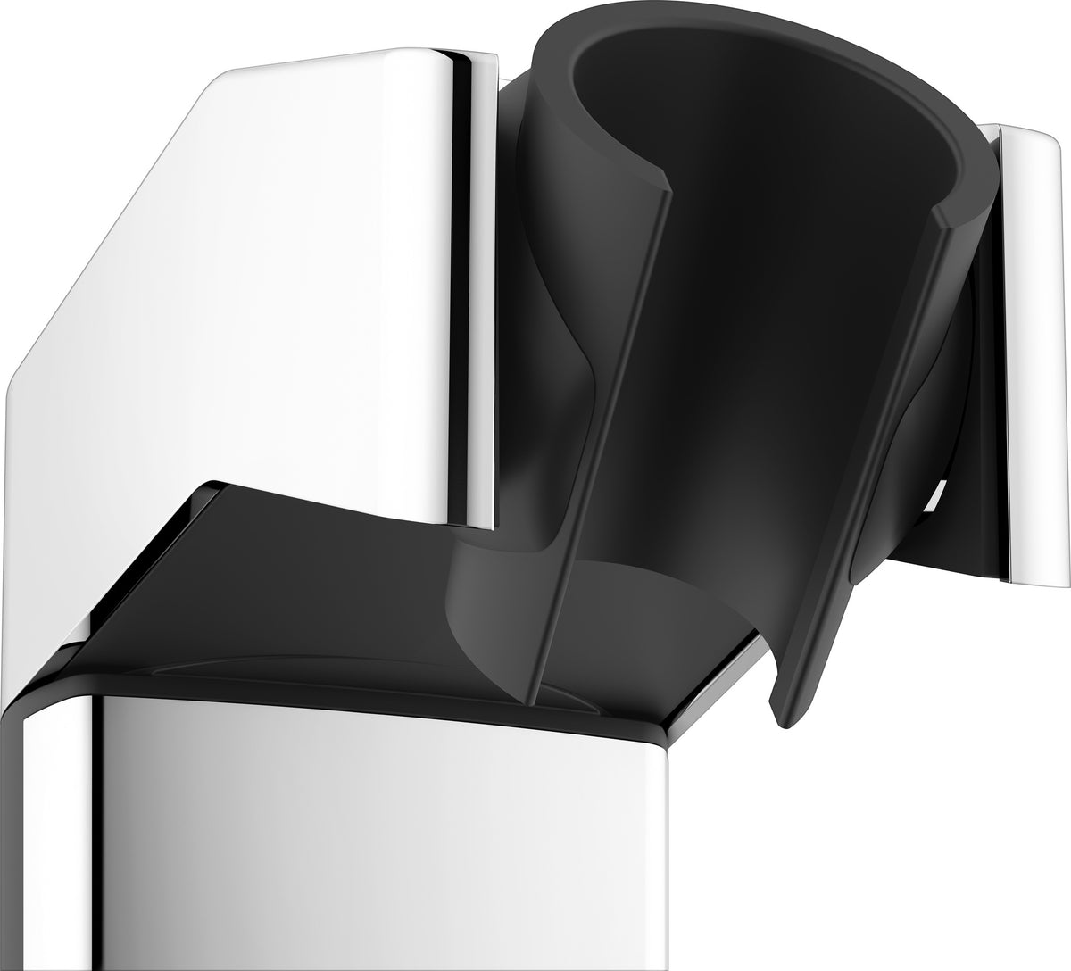 KEUCO AXESS Brausehalter 35010 höhenverstellbar schwarz matt – flexible Duschkopfhalterung