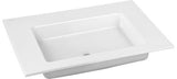 KEUCO Royal 60 Keramik-Waschtisch ohne Hahnlochbohrung, 704 x 538 mm, weiß, mit CleanPlus