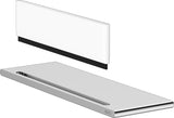 KEUCO Edition 400 Duschablage mit Glasabzieher, Aluminium silber-eloxiert, 328 mm