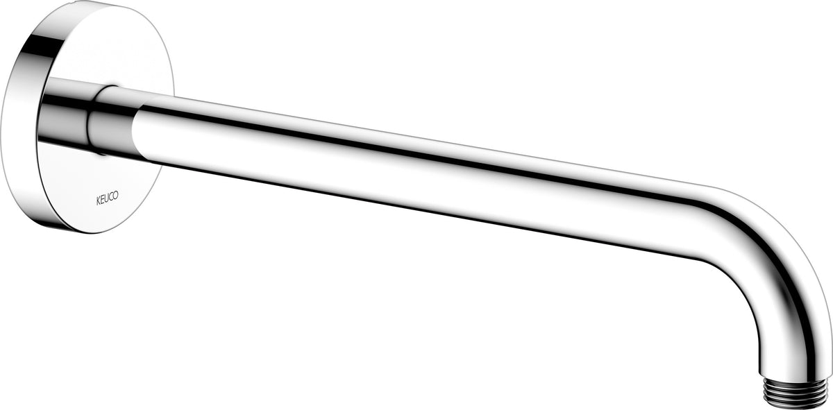 KEUCO Brausearm Elegance 51688, Wandanschluss, 300 mm, verchromt – Edles Design für Ihr Badezimmer
