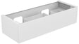 KEUCO Edition 11 Waschtischunterbau 1400 mm anthrazit/Glas mit Auszug und Push-Open
