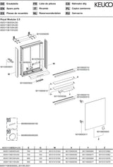 KEUCO Royal Modular 2.0 Spiegelschrank beleuchtet 500 mm silber-eloxiert mit LED-Ober- und Unterbeleuchtung