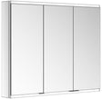 KEUCO Royal Modular 2.0 Spiegelschrank 900 mm, 3 Türen, LED Ober- und Unterbeleuchtung, silber-eloxiert