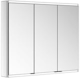 KEUCO Royal Modular 2.0 Spiegelschrank 900 mm, 3 Türen, LED Ober- und Unterbeleuchtung, silber-eloxiert