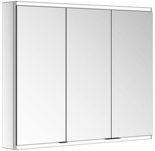 KEUCO Royal Modular 2.0 Spiegelschrank 900 mm, 3 Türen, LED Ober- und Unterbeleuchtung, silber-eloxiert