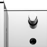 KEUCO AXESS Adapterplatte 35004 für Stützklappgriff 35003, Schwarz Matt