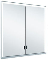 KEUCO Royal Lumos Spiegelschrank Wandeinbau 700 x 735 x 130 mm silber-eloxiert mit Ablagefach
