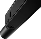 KEUCO REVA Toilettenpapierhalter offene Form schwarz matt – Wandmontage zum Kleben oder Schrauben
