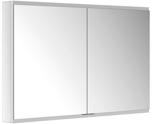 KEUCO Royal Modular 2.0 Spiegelschrank, unbeleuchtet, 600x700x120 mm, silber-eloxiert, 2 Türen, Steckdose & USB