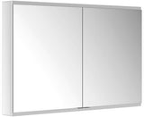 KEUCO Royal Modular 2.0 Spiegelschrank, unbeleuchtet, 600x700x120 mm, silber-eloxiert, 2 Türen, Steckdose & USB