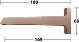 KEUCO Schwallbrause meTime_spa 59982 – Wandanschluss, verchromt, Messing, 169 mm Ausladung