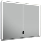 KEUCO Royal Lumos Spiegelschrank 900 mm mit LED-Beleuchtung, 2 Türen, silber-eloxiert
