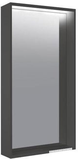 KEUCO X-Line Lichtspiegel mit Spiegelheizung 500 x 700 x 105 mm Vulkanit – LED-Badspiegel
