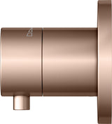 KEUCO IXMO Comfort Absperrventil Unterputz DN15 rund Messing gebürstet 59541