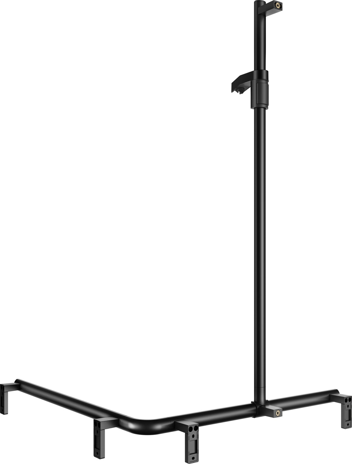 KEUCO AXESS Duschhandlauf 850 mm rechts mit Brausestange, silber-eloxiert