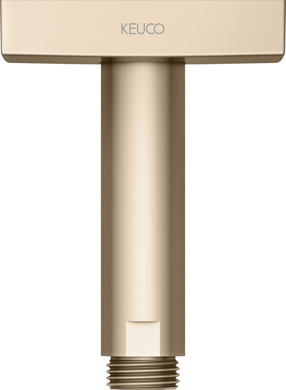 KEUCO Brausearm Edition 300 Deckenanschluss 100 mm verchromt – Eckige Form für moderne Duschen