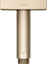 KEUCO Brausearm Edition 300 Deckenanschluss 100 mm verchromt – Eckige Form für moderne Duschen