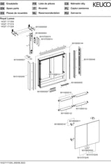KEUCO Royal Lumos Spiegelschrank 700 mm silber-eloxiert mit Ablagefach – Wandvorbau