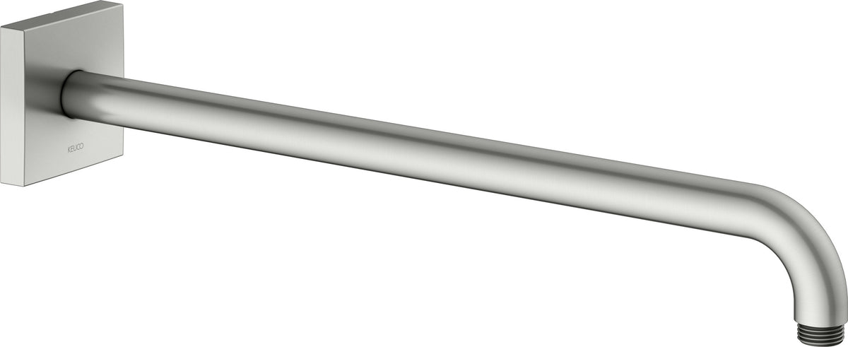 KEUCO Brausearm Edition 300, Wandanschluss, 300 mm, verchromt – Eckige Form, Metall