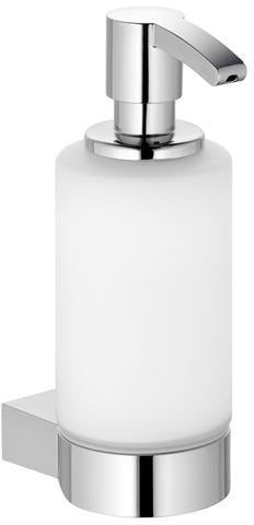 KEUCO PLAN Schaumseifenspender silber-eloxiert mit Halter und Pumpe, 250 ml