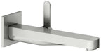 eckig Wandmontage, 225 mm, Edelstahl-finish
