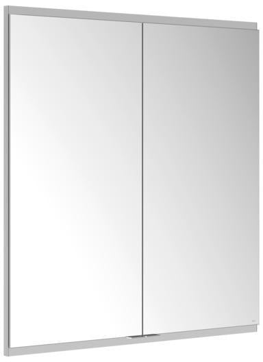 KEUCO Royal Modular 2.0 Spiegelschrank Wandeinbau 600 mm mit Steckdose und USB, silber-eloxiert