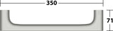 KEUCO Edition 400 Haltegriff 350 mm Nickel gebürstet – Wandmontage, 115 kg Belastbarkeit