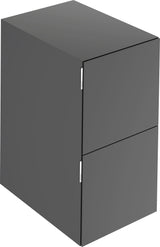 KEUCO Edition 11 Art Sideboard 400 mm mit 2 Auszügen und Beleuchtung – Weiß / Glas Weiß