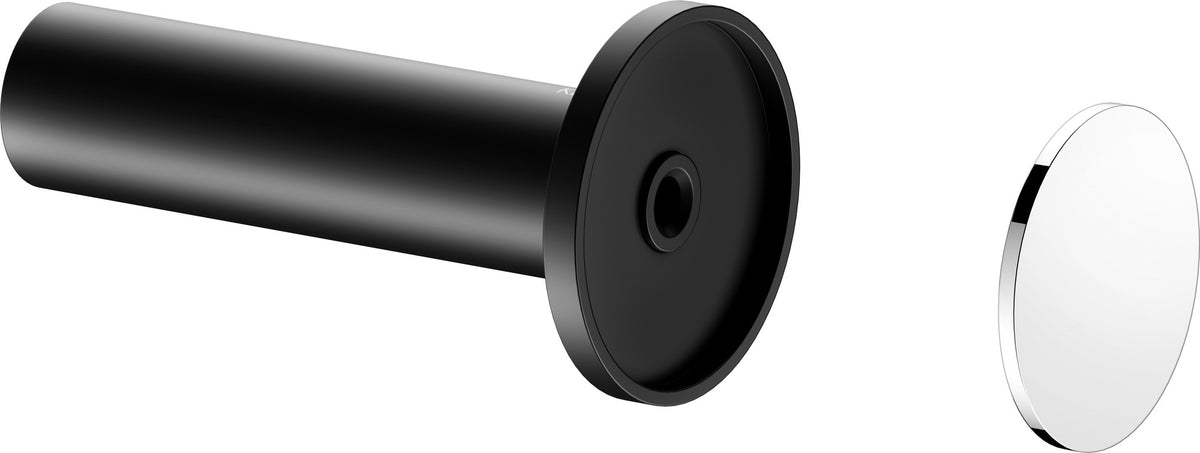 KEUCO REVA Ersatzrollenhalter schwarz matt – Wandmontage, Metall, zum Kleben oder Schrauben