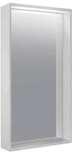 460 mm / keine Angabe / KE Lichtspiegel Plan 07897, silber-gebeizt-eloxiert, 460x850x105 mm
