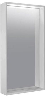 KEUCO Lichtspiegel Plan 07897 – LED-Spiegel mit Touch-Sensorik, 460 x 850 mm, silber-eloxiert