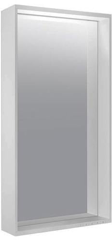 KEUCO Lichtspiegel Plan 07897 – LED-Spiegel mit Touch-Sensorik, 460 x 850 mm, silber-eloxiert
