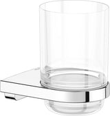 KEUCO Collection Moll Glashalter 12750 mit Echtkristall-Glas, verchromt, Wandmontage