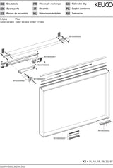 KEUCO Lichtspiegel Plan 07897 – LED-Spiegel mit Touch-Sensorik, 460 x 850 mm, silber-eloxiert