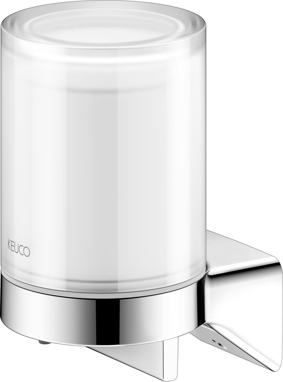 KEUCO Aveno Lotionspender verchromt mit Halter und Pumpe – Wandmontage